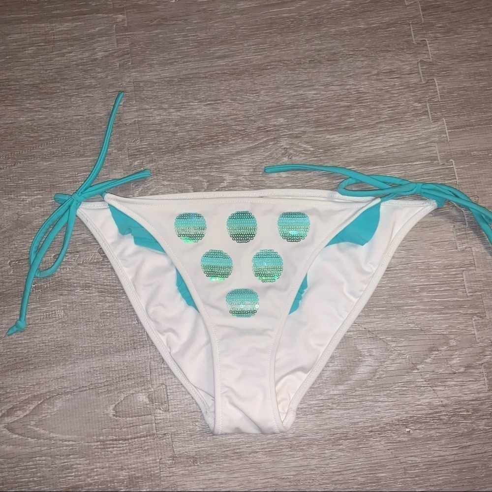 Victoria’s Secret White string and sequin bikini, Small